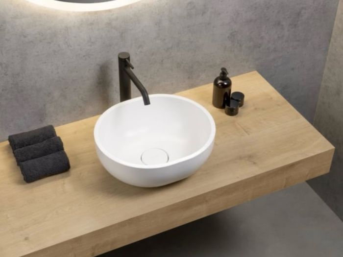 Matt White Countertop Washbasin