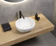 Matt White Countertop Washbasin