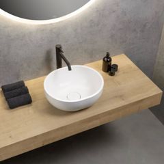 Matt White Countertop Washbasin