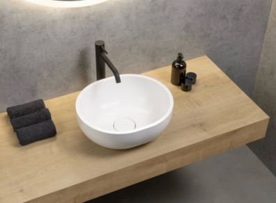 Matt White Countertop Washbasin