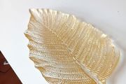 large decorative leaf plate