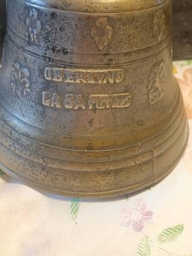 19th Century Obertino La Sarraz Bronze Bell