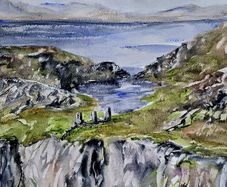 dunlough castle watercolour
