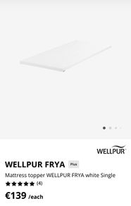 Wellpur mattress topper