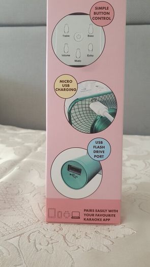 Karaoke microphones with wireless speaker