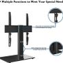 Universal Table Top Pedestal TV Stand with Bracket for 26-55 LCD/LED/Plasma TVs-Height Adjustable TV stand with 8mm Tempered Glass Base & Cable Management-Holds 40 KG & Max.VESA 400x400mm Image 6