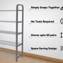 5 Tier Shoe Rack Organiser, Heavy duty storage unit, Quick Assembly No Tools Required, Holds upto 15-20 pairs (FREE POSTAGE) Image 4