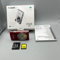 Canon IXUS 175 20MP Digital Camera Red - Boxed - Full Kit - Nr Mint