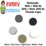 Nintendo 2DS 3DS 3DS XL New 3DS 2DS XL Replacement Analog Toggle Thumb Cap Grips White Image 2
