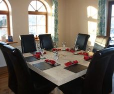 Large Square Stone Dining table