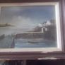 a oil painting  on board of bullock harbour by brandan hayes Image 2