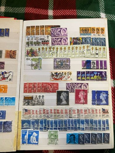 2 vintage stamp books