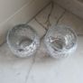 Crackle Glass Tealight Candle Holders X 2 Image 2