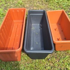 Garden Plant Pots Window Boxes Set of 3