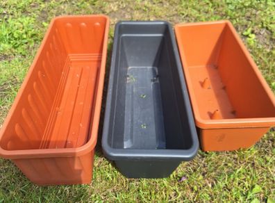 Garden Plant Pots Window Boxes Set of 3