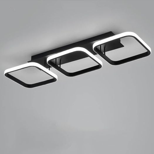 FREE EXPRESS SHIPPING Ceiling Light 3 Rectangles LED Latest Personality Simple White Black Aisle Light for Hallway Entrance Office Bedroom Kitchen Living Room 33W