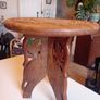 Mid Century indian hardwood and inlay elephant plant stand Image 2