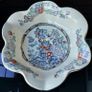 Mason's "Topaz Blue" Scalloped/Ruffled Serving Bowl Image 3