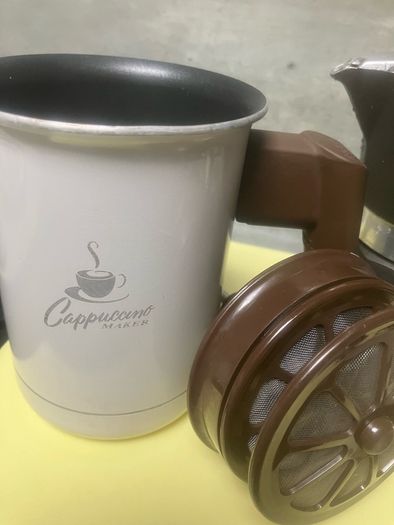 Complete stovetop coffee setup