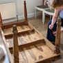 Rustic solid wood table Image 3