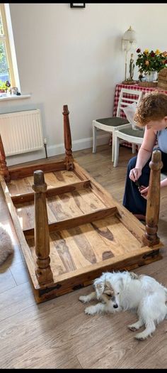 Rustic solid wood table