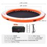 Inflatable Floating Dock with Trampoline Pool  10ft Water Mat Platform with Ladder & Carry Bag Image 4