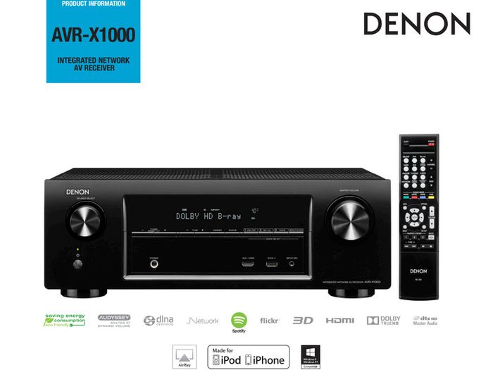 Denon AVR-X1000 surround network AV receiver