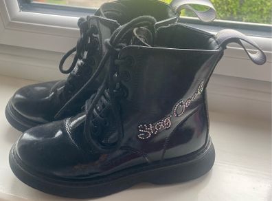 Girls faux leather boots size 31