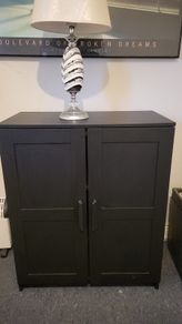 Black Ikea cabinet