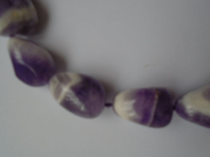 Chunky Amethyst necklace. Statement necklace, Gemstone necklace, Feb birthstone, Jewellery