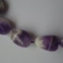 Chunky Amethyst necklace. Statement necklace, Gemstone necklace, Feb birthstone, Jewellery Image 2