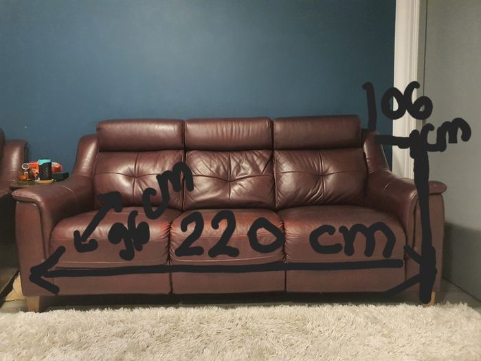 leather sofa in great condition!