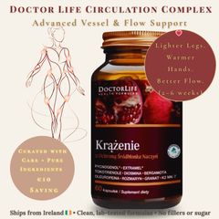 Circulation and Vessel Support for Women  Doctor Life Circulation | Premium Flow and Comfort Formula | 2028 Expiry | Ships from Ireland