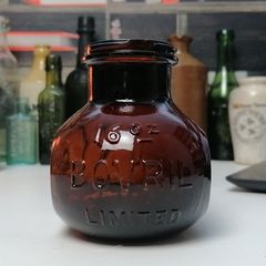 7 - Beautiful Vintage Bovril Jar 16oz Biggest Size.