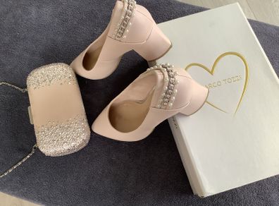 Marco Tozzi -shoes size 38 & matching bag.