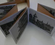 Antique Visitors Rouen Pocket Souvenir Photo Snapshot Album