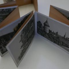 Antique Visitors Rouen Pocket Souvenir Photo Snapshot Album