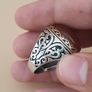 Handcrafted Vintage-Inspired Agate Ring 925 Sterling Silver Image 7