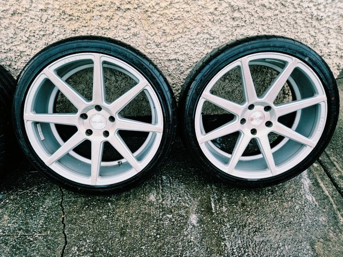 R20 5x120 Ispiri ISR8 staggered alloy wheels with new tyres