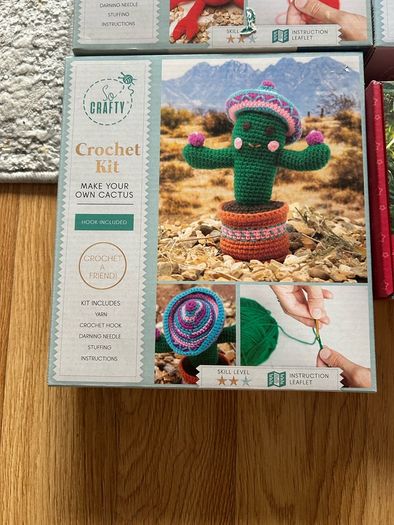 Crochet Kits x3 and Needle Flelting Kit