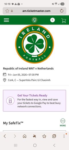Ireland v Netherlands