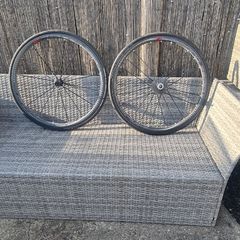 Fulcrum racing zero carbon clinchers.