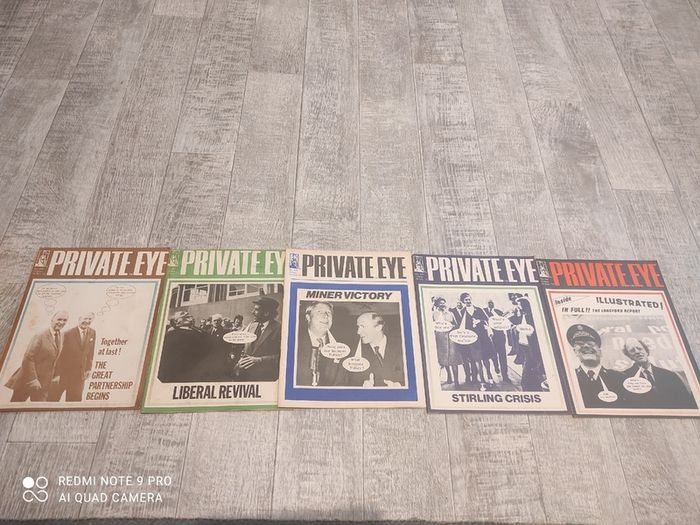 Private Eye 1972 political satire magazines