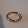 Rose Gold and silver plated meteorite ring size 7 Image 4
