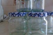 18  xGlass jam jars,Jars,Kitchen,Jam making,Craft storage,Chutney making