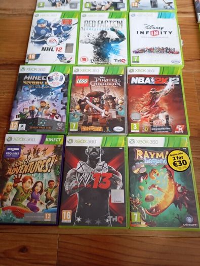 15 games Xbox 360 ,4 games Xbox Live