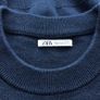 Zara Mens black 100% Cotton crew neck jumper size L includes postage Image 4