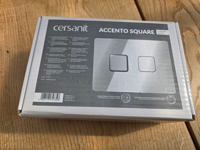 Cersanit  toilet flush chrome square