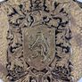 Antique/Vintage Brass Heraldry Lion & Swords Shield Wall Decor - OBO Image 5