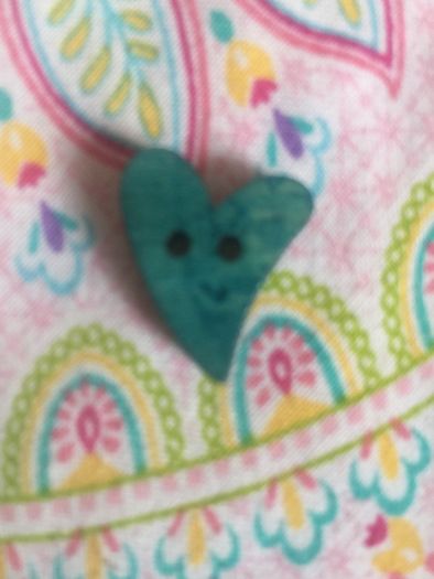 Wooden heart buttons
